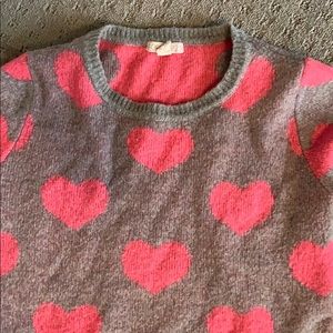 Medium Gray& Pink Forever 21 Sweater